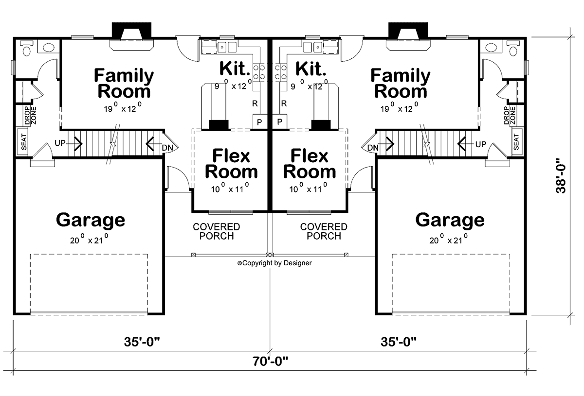 Farmhouse Level One of Plan 81483