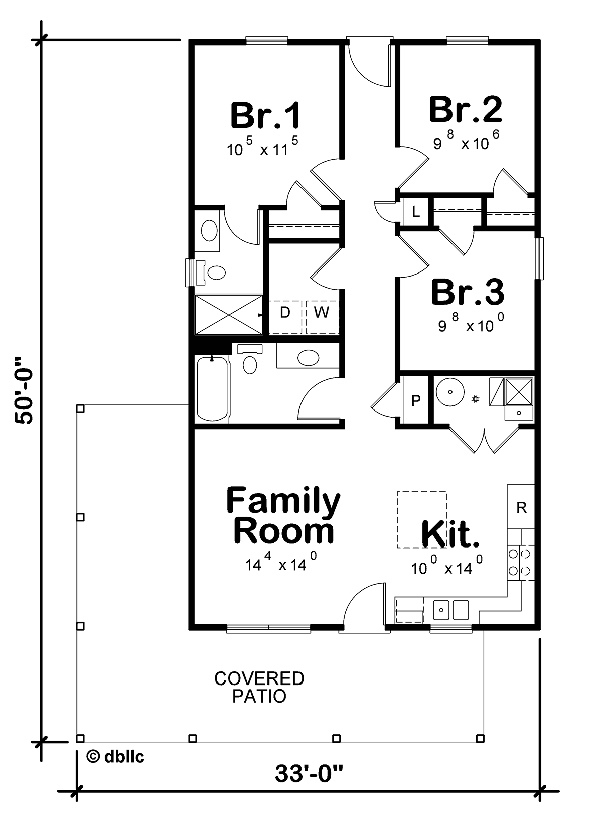 Cabin Contemporary Cottage Level One of Plan 81487