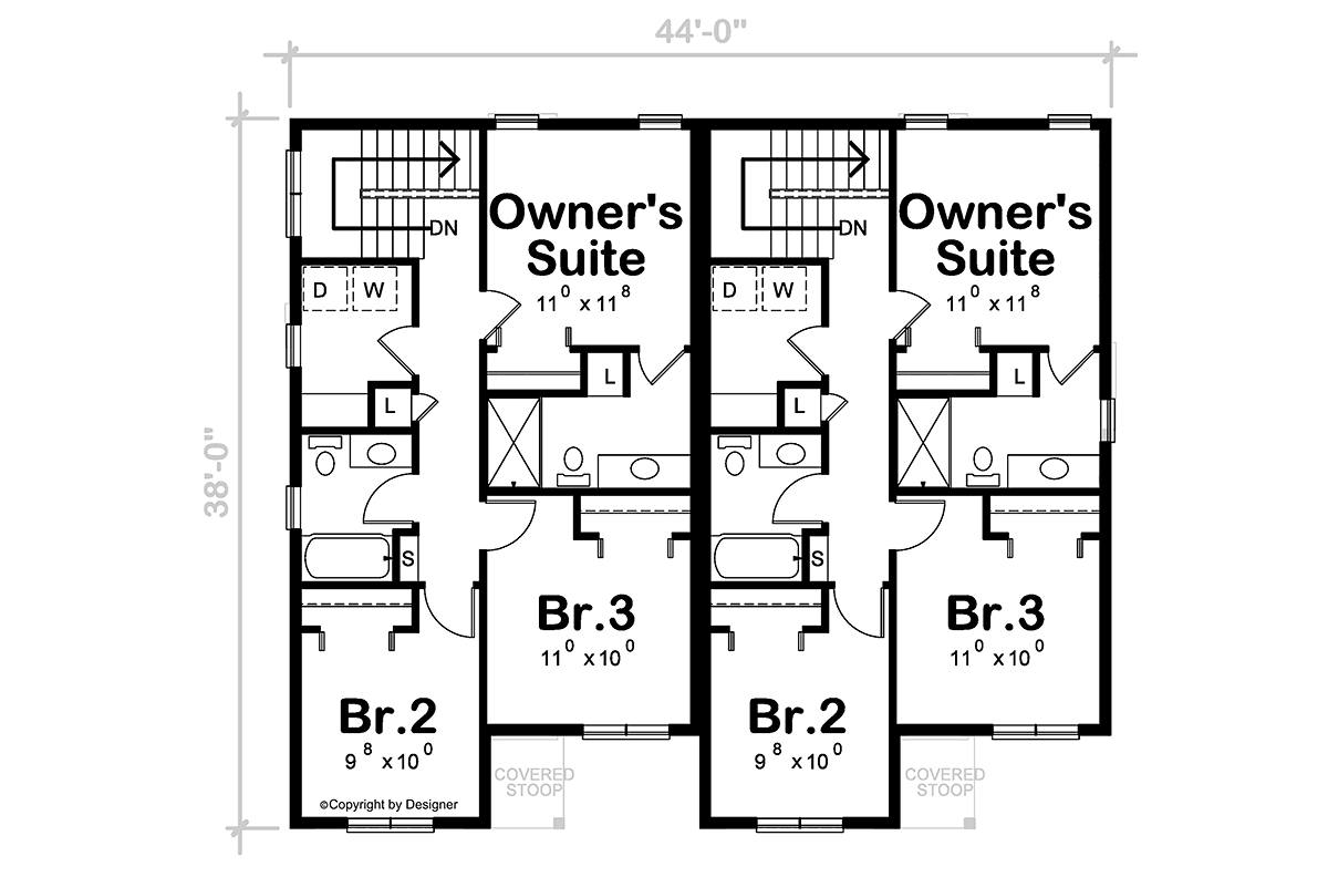 Contemporary Modern Level Two of Plan 81490