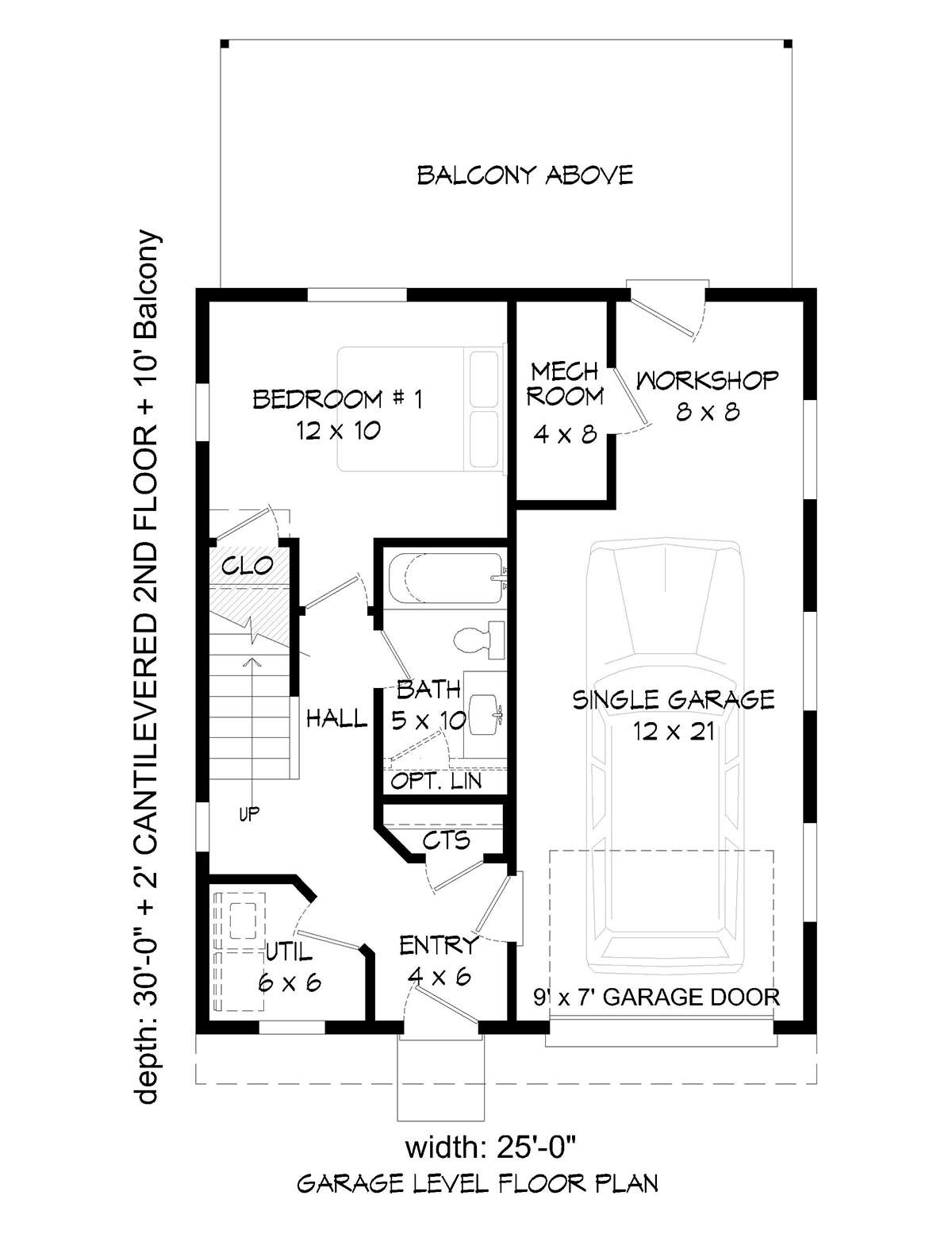 Coastal Contemporary Modern Level One of Plan 81506