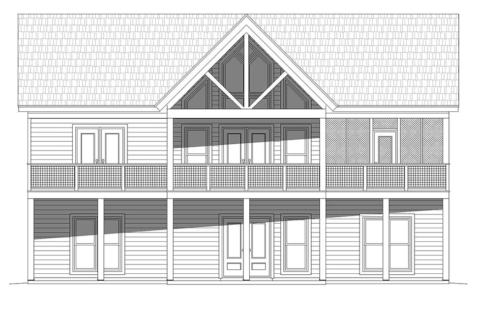 Country, Farmhouse, Ranch, Traditional Plan with 1273 Sq. Ft., 3 Bedrooms, 2 Bathrooms Picture 5