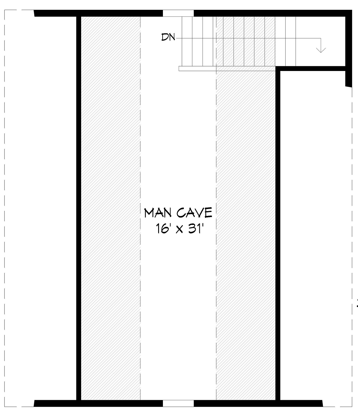 Garage-Living Plan 81520 Level Two