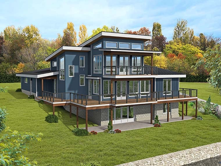 Contemporary Plan with 2443 Sq. Ft., 3 Bedrooms, 3 Bathrooms, 2 Car Garage Picture 6