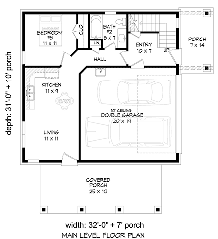 House Plan 81541 First Level Plan