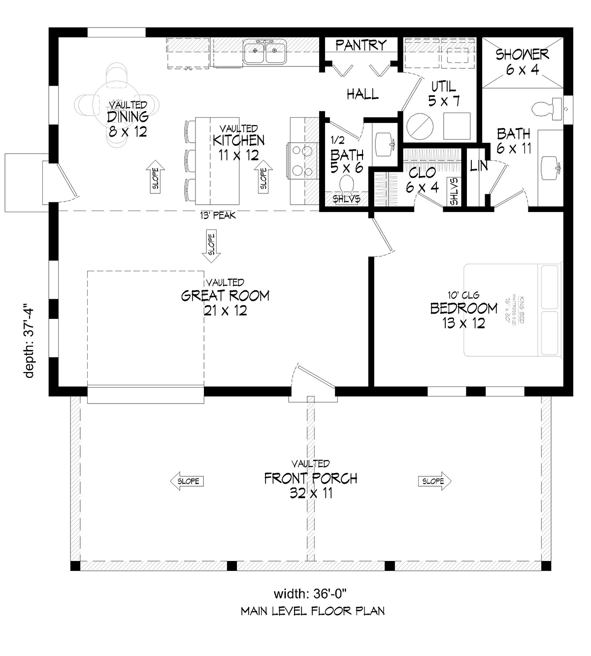 Contemporary Level One of Plan 81544