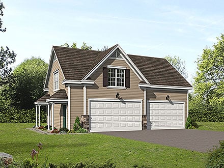 Cape Cod Saltbox Traditional Elevation of Plan 81547