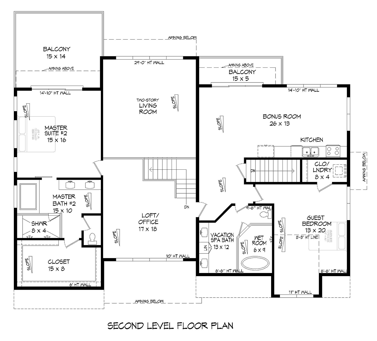 Contemporary Modern Level Two of Plan 81561