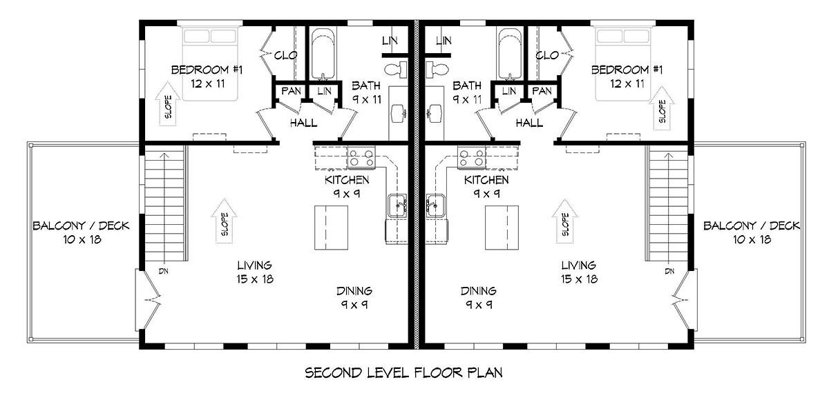 Contemporary Level Two of Plan 81568