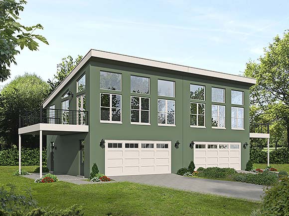 Multi-Family Plan 81568 Elevation