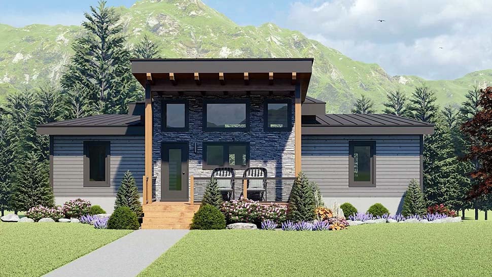 Cabin, Cottage, Country, Farmhouse, Ranch, Traditional Plan with 2084 Sq. Ft., 3 Bedrooms, 3 Bathrooms Picture 4
