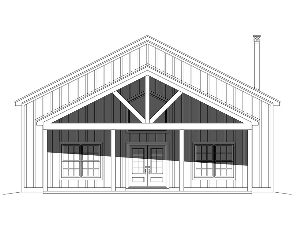 Country, Traditional Plan with 3184 Sq. Ft., 4 Bedrooms, 3 Bathrooms, 3 Car Garage Picture 4