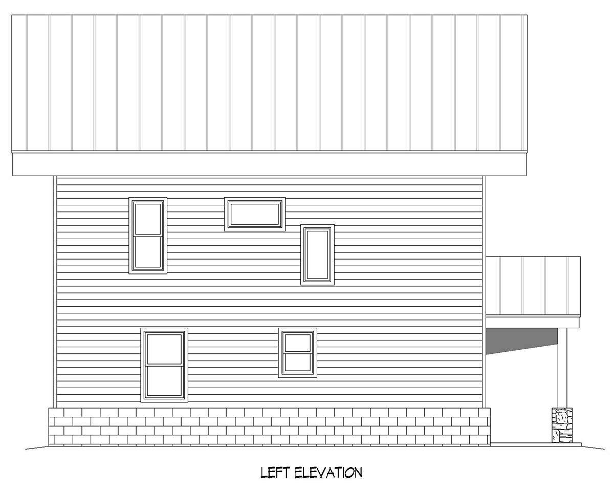 Coastal, Contemporary, Modern Plan with 1559 Sq. Ft., 3 Bedrooms, 2 Bathrooms, 2 Car Garage Picture 3