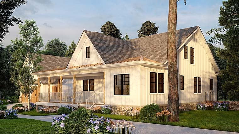 Cottage, Craftsman, Farmhouse Plan with 2241 Sq. Ft., 3 Bedrooms, 2 Bathrooms, 2 Car Garage Picture 6