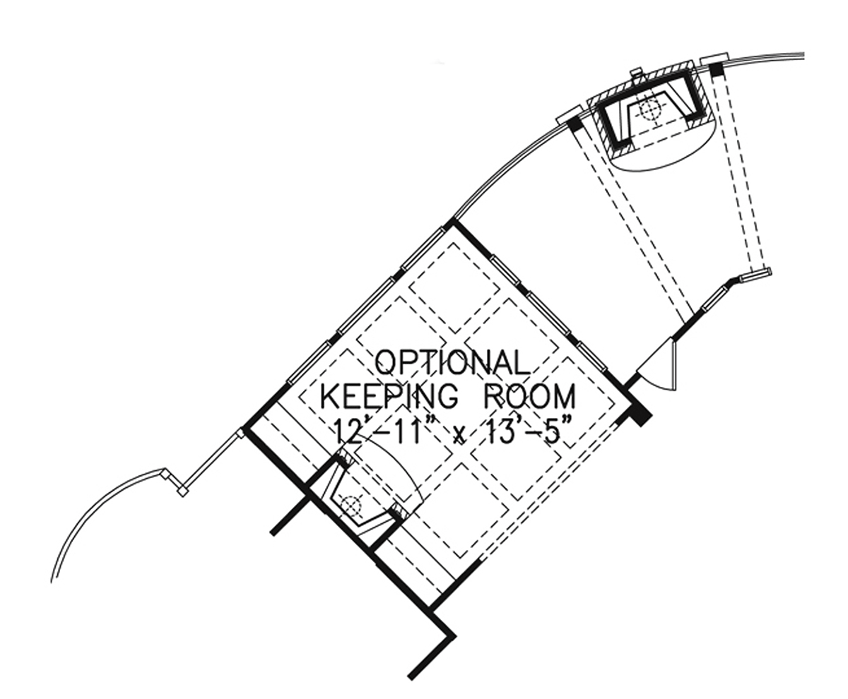 Farmhouse Southern Alternate Level One of Plan 81623