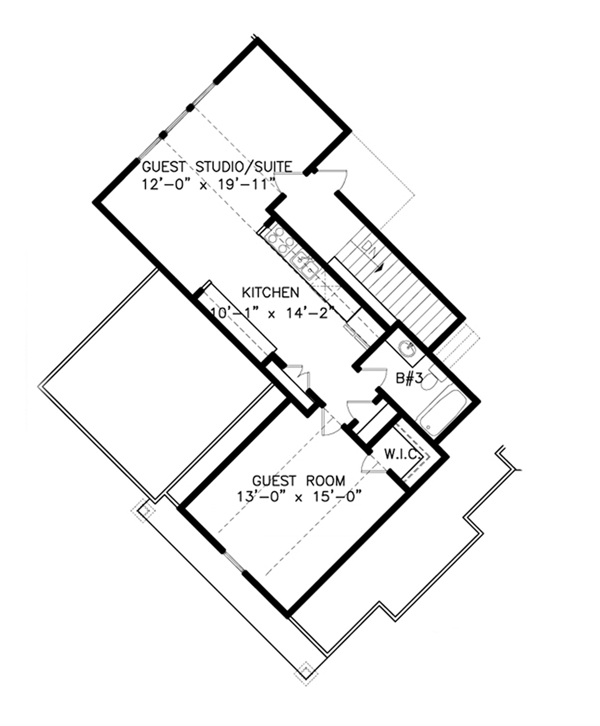 Farmhouse Southern Level Two of Plan 81623