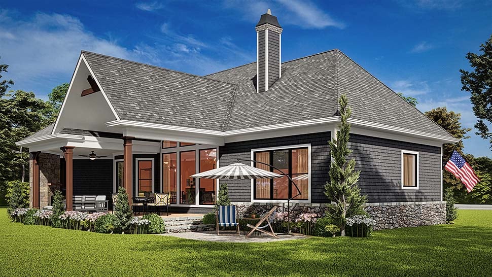 Farmhouse Plan with 1873 Sq. Ft., 3 Bedrooms, 3 Bathrooms, 2 Car Garage Picture 5