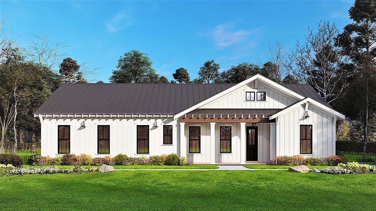 Country, Ranch Plan with 1922 Sq. Ft., 3 Bedrooms, 3 Bathrooms Elevation