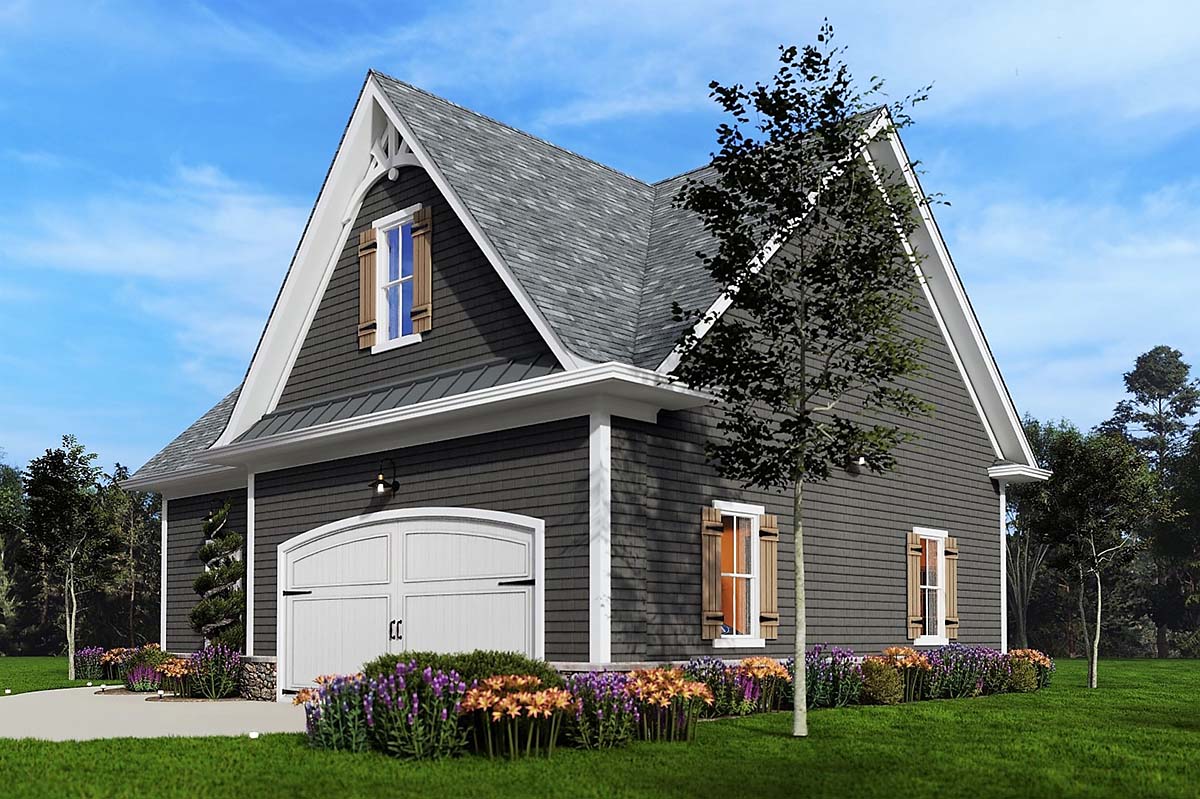 Cottage, Craftsman, Farmhouse Plan, 2 Car Garage Picture 2