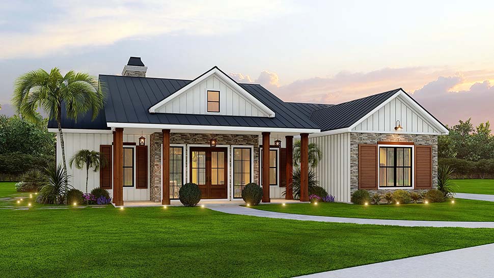 Coastal, Craftsman, Ranch Plan with 2121 Sq. Ft., 3 Bedrooms, 2 Bathrooms, 2 Car Garage Picture 8