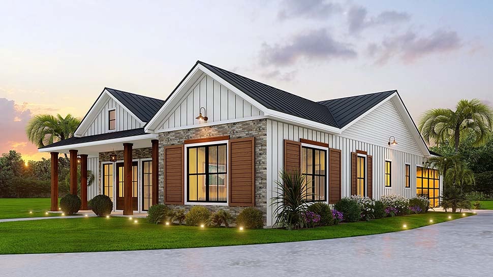 Coastal, Craftsman, Ranch Plan with 2121 Sq. Ft., 3 Bedrooms, 2 Bathrooms, 2 Car Garage Picture 10