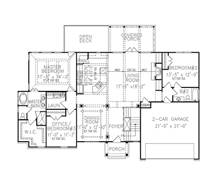 House Plan 81640 First Level Plan