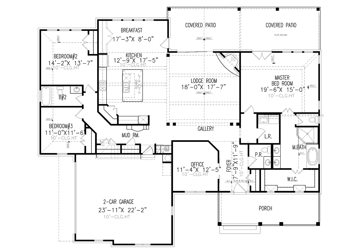 House Plan 81641 Level One