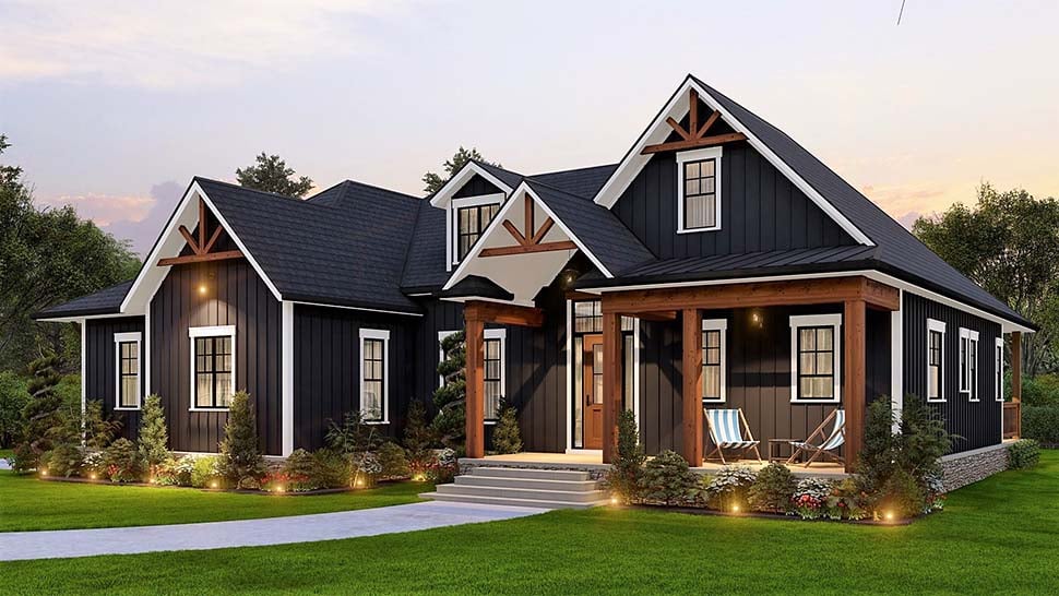 Farmhouse, New American Style Plan with 2379 Sq. Ft., 3 Bedrooms, 3 Bathrooms, 2 Car Garage Picture 14