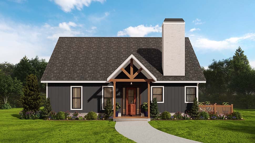 Farmhouse Plan with 3573 Sq. Ft., 5 Bedrooms, 4 Bathrooms Picture 9