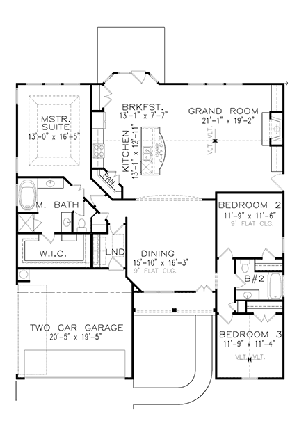House Plan 81643 First Level Plan