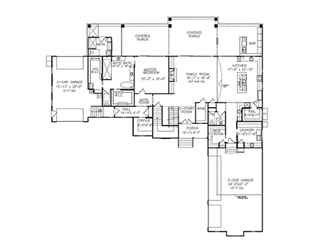 House Plan 81648 First Level Plan