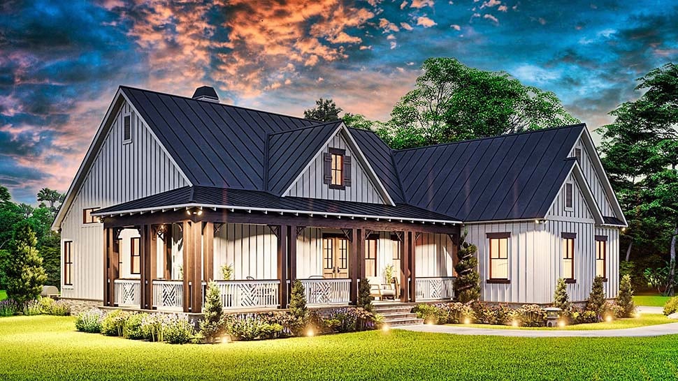 Cottage, Craftsman, Farmhouse, New American Style, Ranch Plan with 2623 Sq. Ft., 3 Bedrooms, 3 Bathrooms, 2 Car Garage Picture 12