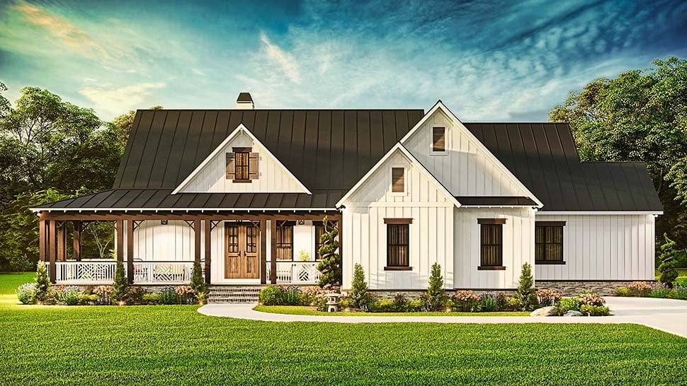 Cottage, Craftsman, Farmhouse, New American Style, Ranch Plan with 2623 Sq. Ft., 3 Bedrooms, 3 Bathrooms, 2 Car Garage Picture 8