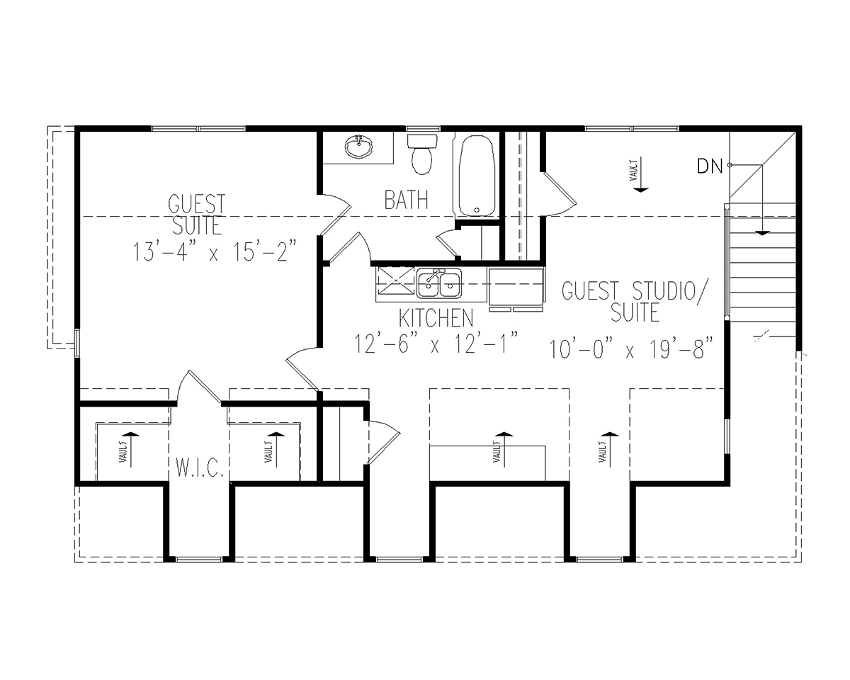 Bungalow Craftsman Traditional Level Two of Plan 81653