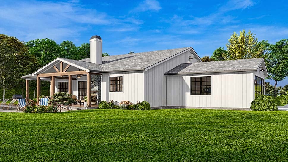 Country, Craftsman, Ranch Plan with 2270 Sq. Ft., 3 Bedrooms, 3 Bathrooms, 2 Car Garage Picture 5