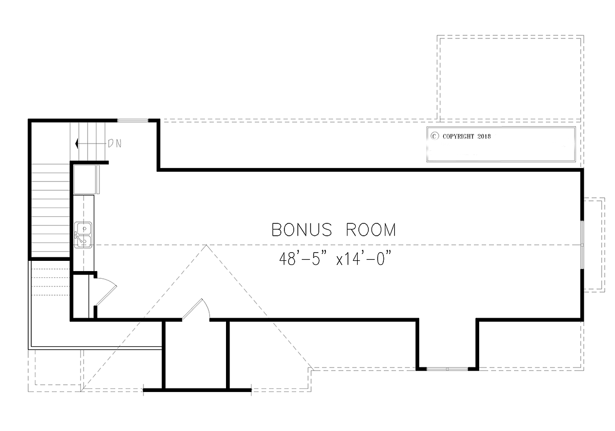 Country Craftsman Farmhouse Traditional Level Two of Plan 81668