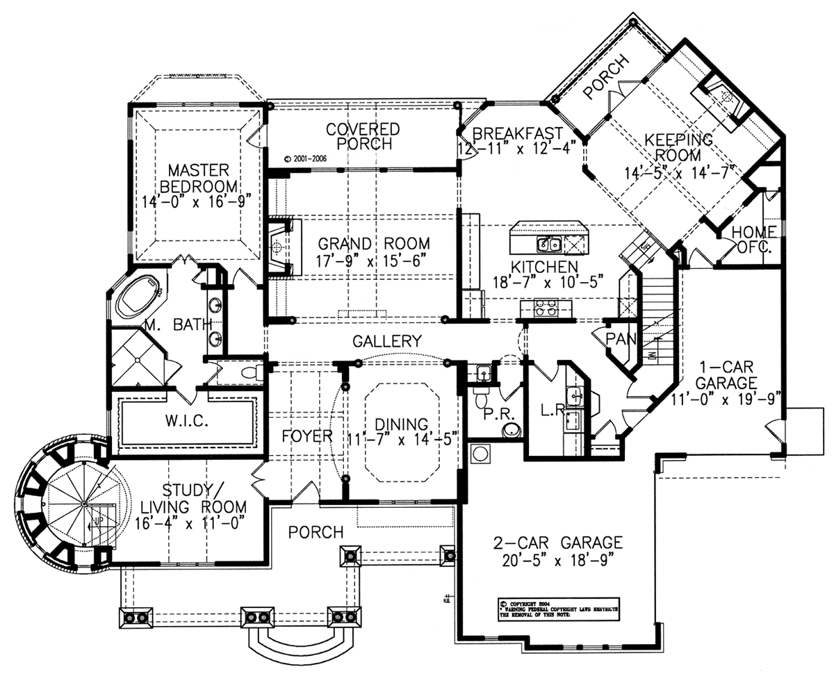 Cape Cod Coastal Colonial Cottage Craftsman Traditional Level One of Plan 81669