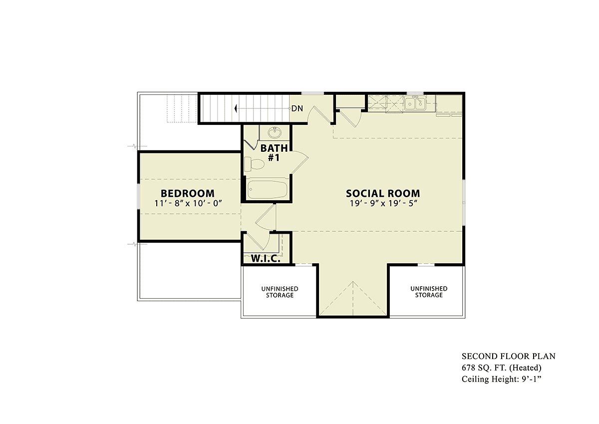 Country Craftsman Traditional Level Two of Plan 81671