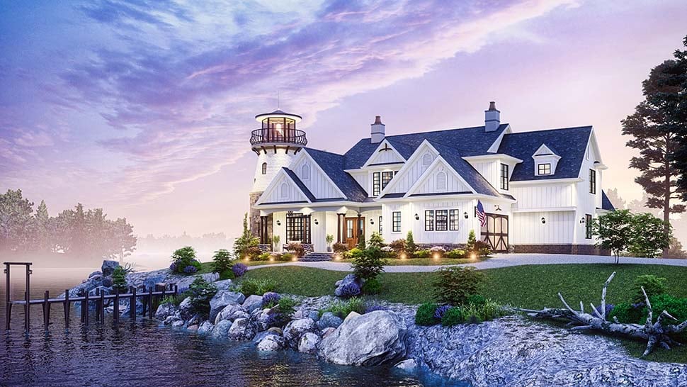 Coastal, Contemporary, Country, Craftsman, Farmhouse, New American Style Plan with 3652 Sq. Ft., 5 Bedrooms, 5 Bathrooms, 2 Car Garage Picture 11
