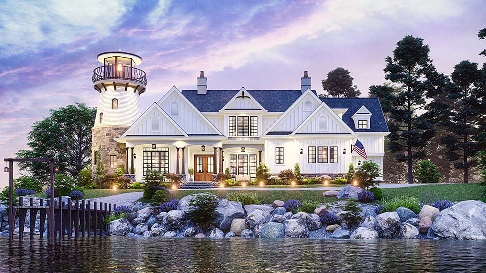 Coastal, Contemporary, Country, Craftsman, Farmhouse, New American Style Plan with 3652 Sq. Ft., 5 Bedrooms, 5 Bathrooms, 2 Car Garage Picture 10