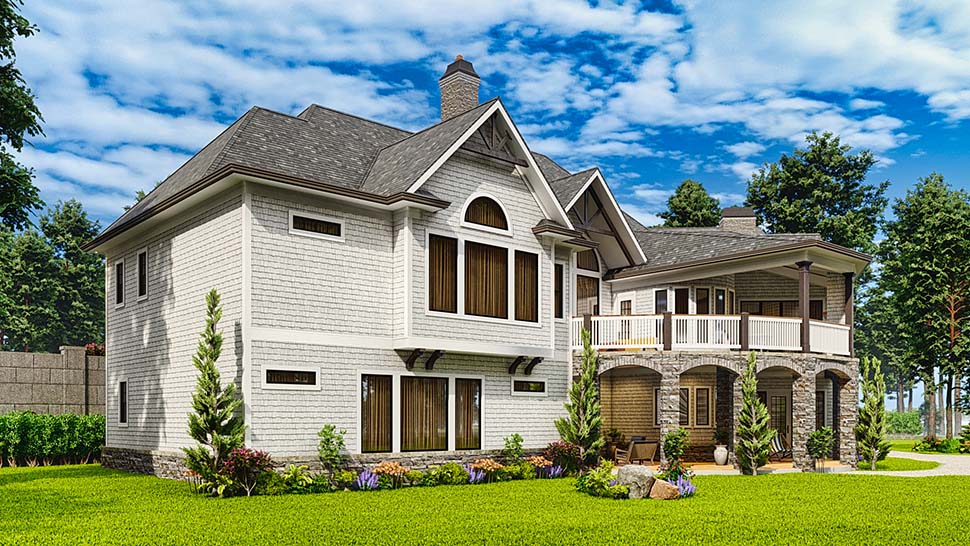 Bungalow, Craftsman Plan with 5079 Sq. Ft., 4 Bedrooms, 5 Bathrooms, 3 Car Garage Picture 5