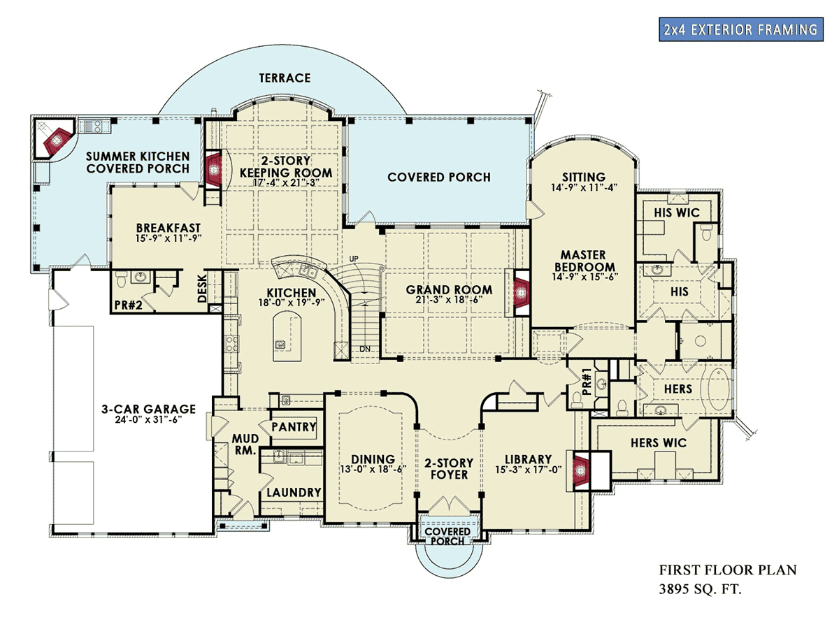 Contemporary Traditional Level One of Plan 81682