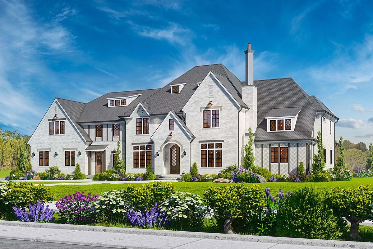 Contemporary, Traditional Plan with 5985 Sq. Ft., 5 Bedrooms, 7 Bathrooms, 3 Car Garage Picture 2