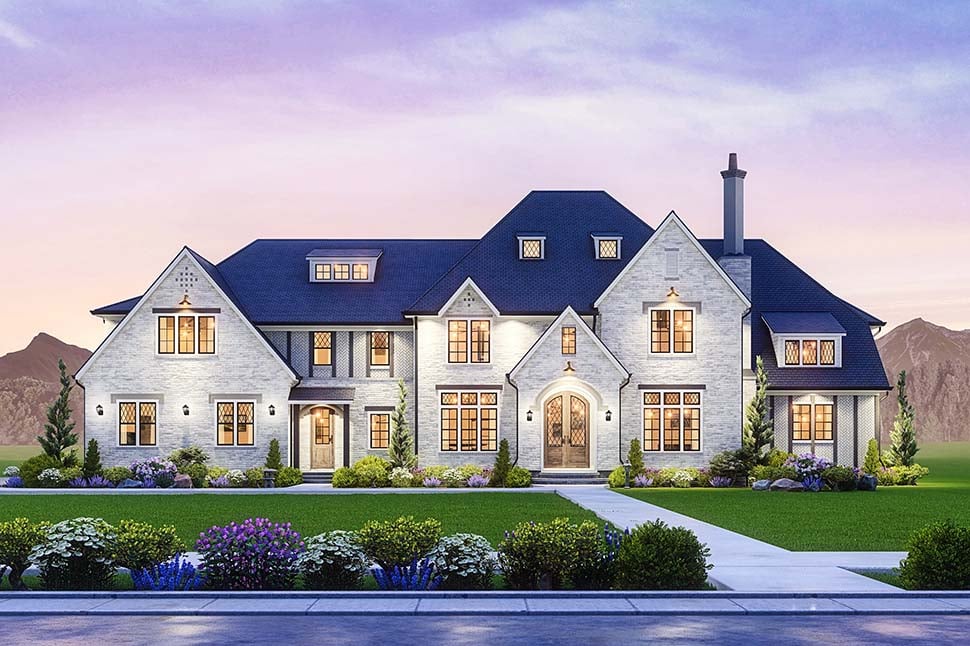 Contemporary, Traditional Plan with 5985 Sq. Ft., 5 Bedrooms, 7 Bathrooms, 3 Car Garage Picture 11