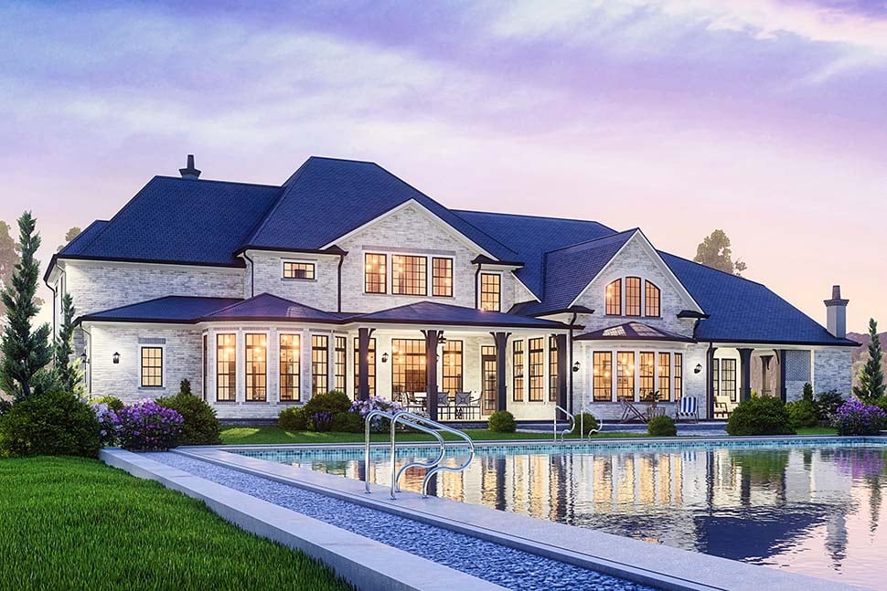 Contemporary, Traditional Plan with 5985 Sq. Ft., 5 Bedrooms, 7 Bathrooms, 3 Car Garage Picture 15