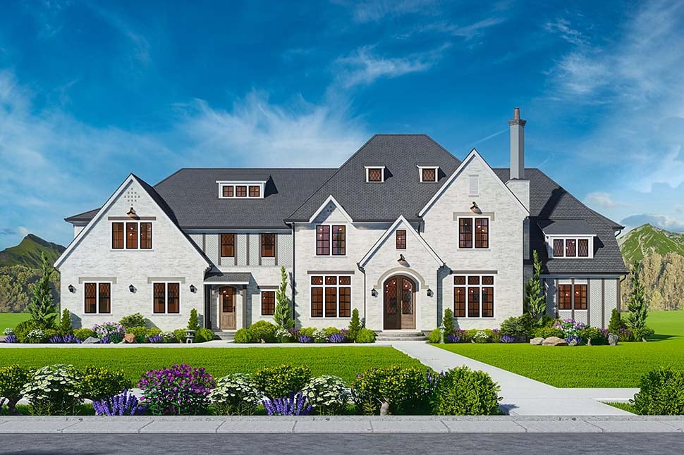 Contemporary, Traditional Plan with 5985 Sq. Ft., 5 Bedrooms, 7 Bathrooms, 3 Car Garage Picture 4