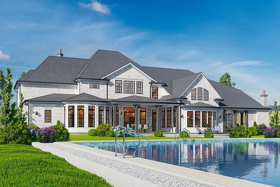 Contemporary, Traditional Plan with 5985 Sq. Ft., 5 Bedrooms, 7 Bathrooms, 3 Car Garage Picture 5