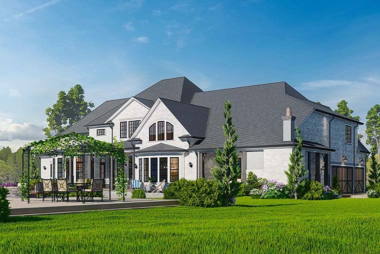 Contemporary, Traditional Plan with 5985 Sq. Ft., 5 Bedrooms, 7 Bathrooms, 3 Car Garage Picture 6