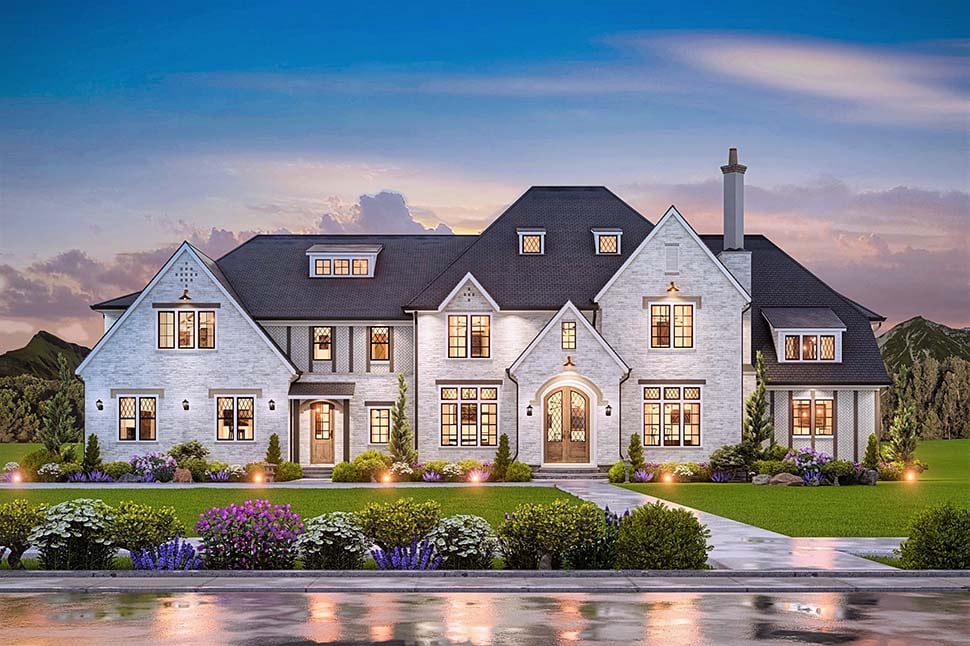 Contemporary, Traditional Plan with 5985 Sq. Ft., 5 Bedrooms, 7 Bathrooms, 3 Car Garage Picture 7