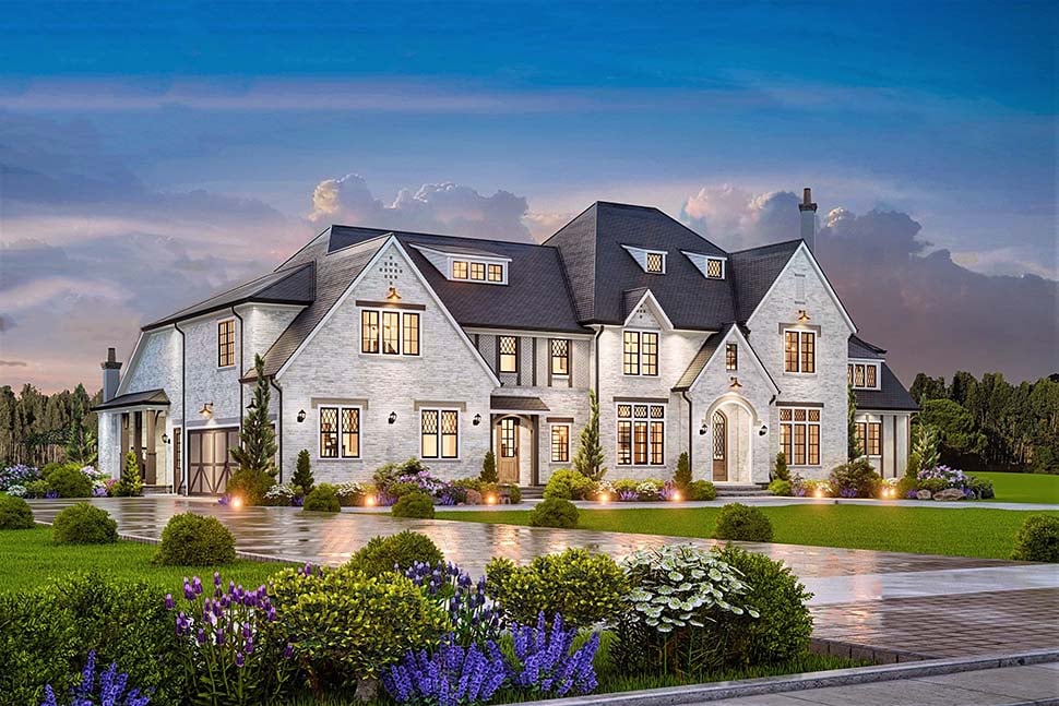 Contemporary, Traditional Plan with 5985 Sq. Ft., 5 Bedrooms, 7 Bathrooms, 3 Car Garage Picture 8