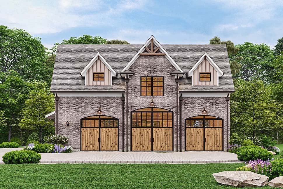 Contemporary, Country, Craftsman, Traditional Plan with 930 Sq. Ft., 1 Bedrooms, 1 Bathrooms, 3 Car Garage Picture 10